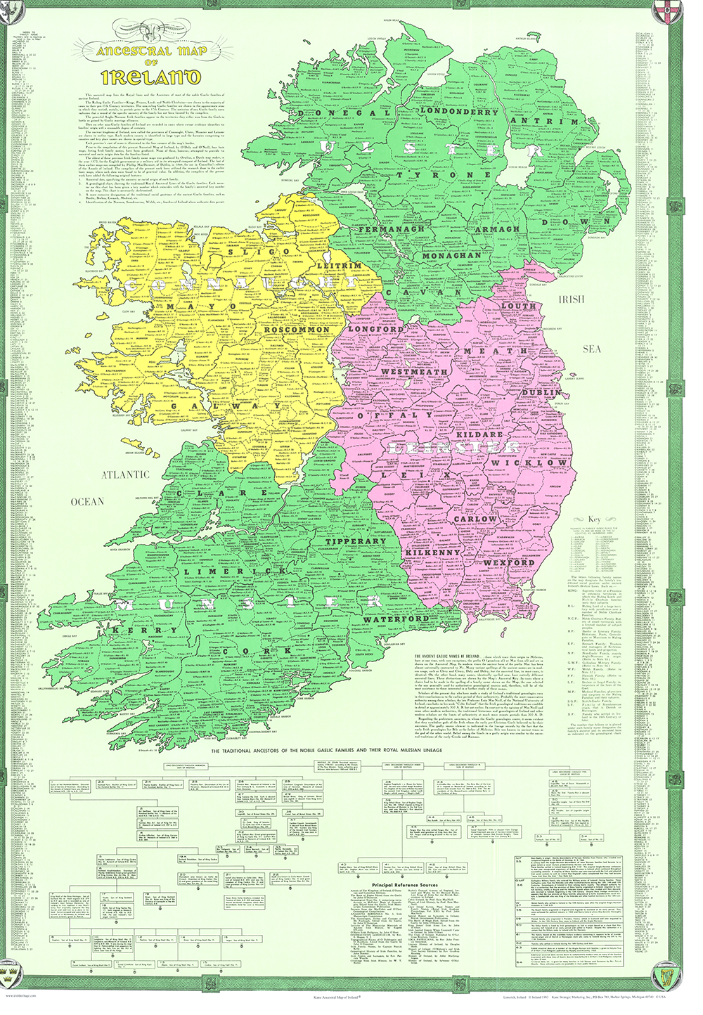 The Kane Ancestral Map of Ireland